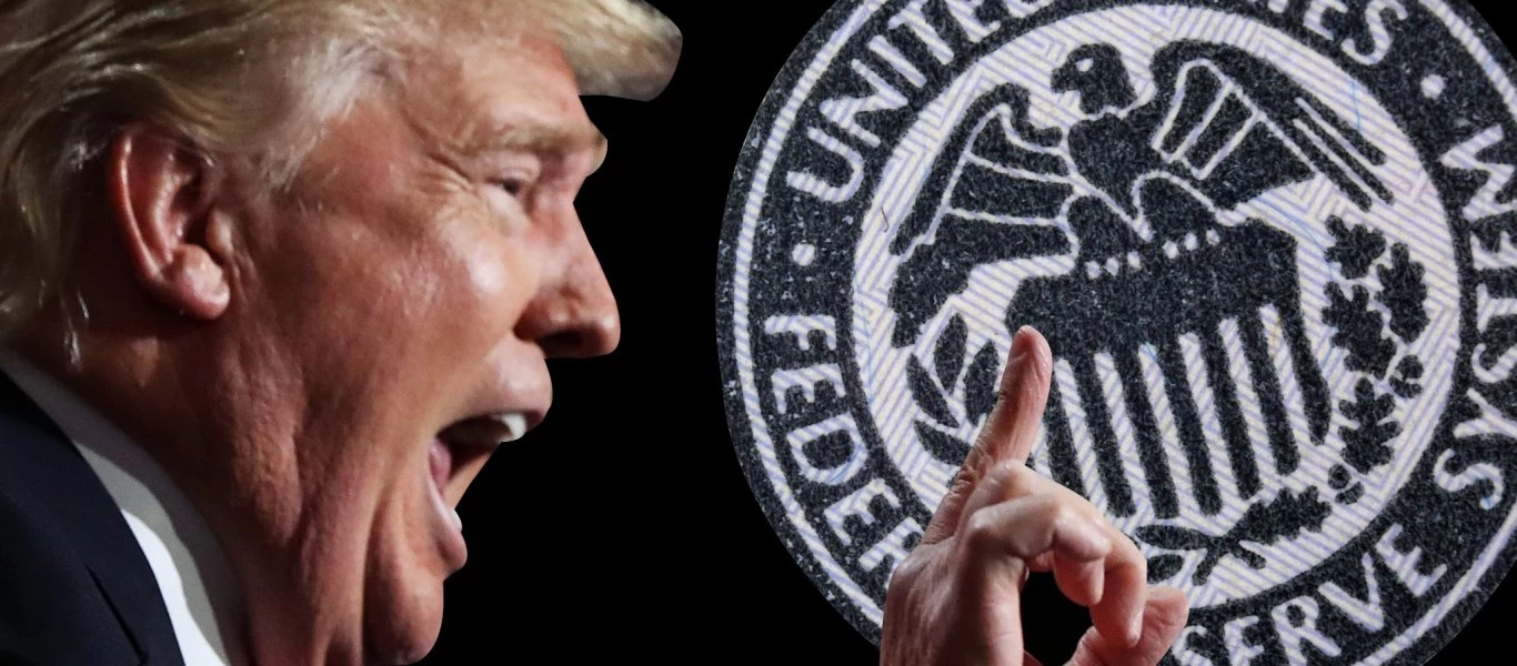 Νέα επίθεση Ν.Τραμπ στη Fed: «Στο μηδέν ή κάτω από αυτό τα επιτόκια για να αναχρηματοδοτήσουμε το χρέος μας»